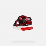 GEOX ΑΓΟΡΙ ΠΕΔΙΛΟ  J55MXC 014CE C0048 ΜΑΥΡΟ ΚΟΚΚΙΝΟ